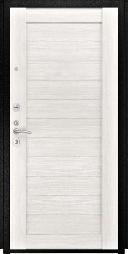 Входная дверь ДвериПРО L Термо СБ-3 листв. бел. (21 беленый дуб) DPRO200596 внутренняя сторона